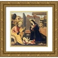 thumbnail image 1 of Lippi, Filippo 16x15 Gold Ornate Wood Framed with Double Matting Museum Art Print Titled - The Nativity, 1 of 4