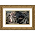 thumbnail image 1 of Lippi, Filippo 18x12 Gold Ornate Wood Framed with Double Matting Museum Art Print Titled - Vision of Saint Augustine, 1 of 4