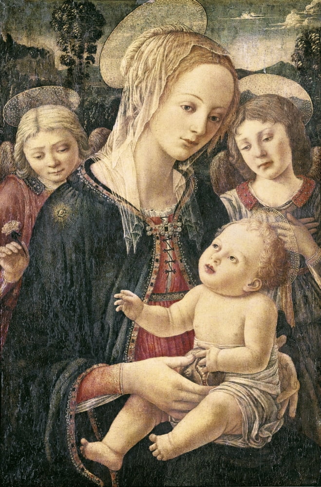 Lippifra Filippino (1406-1469) Canvas Art - (18 x 24)