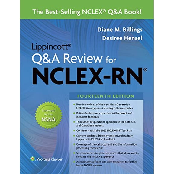 Pre-Owned Lippincott Q&A Review for Nclex-RN (Paperback) 1975180380 9781975180386