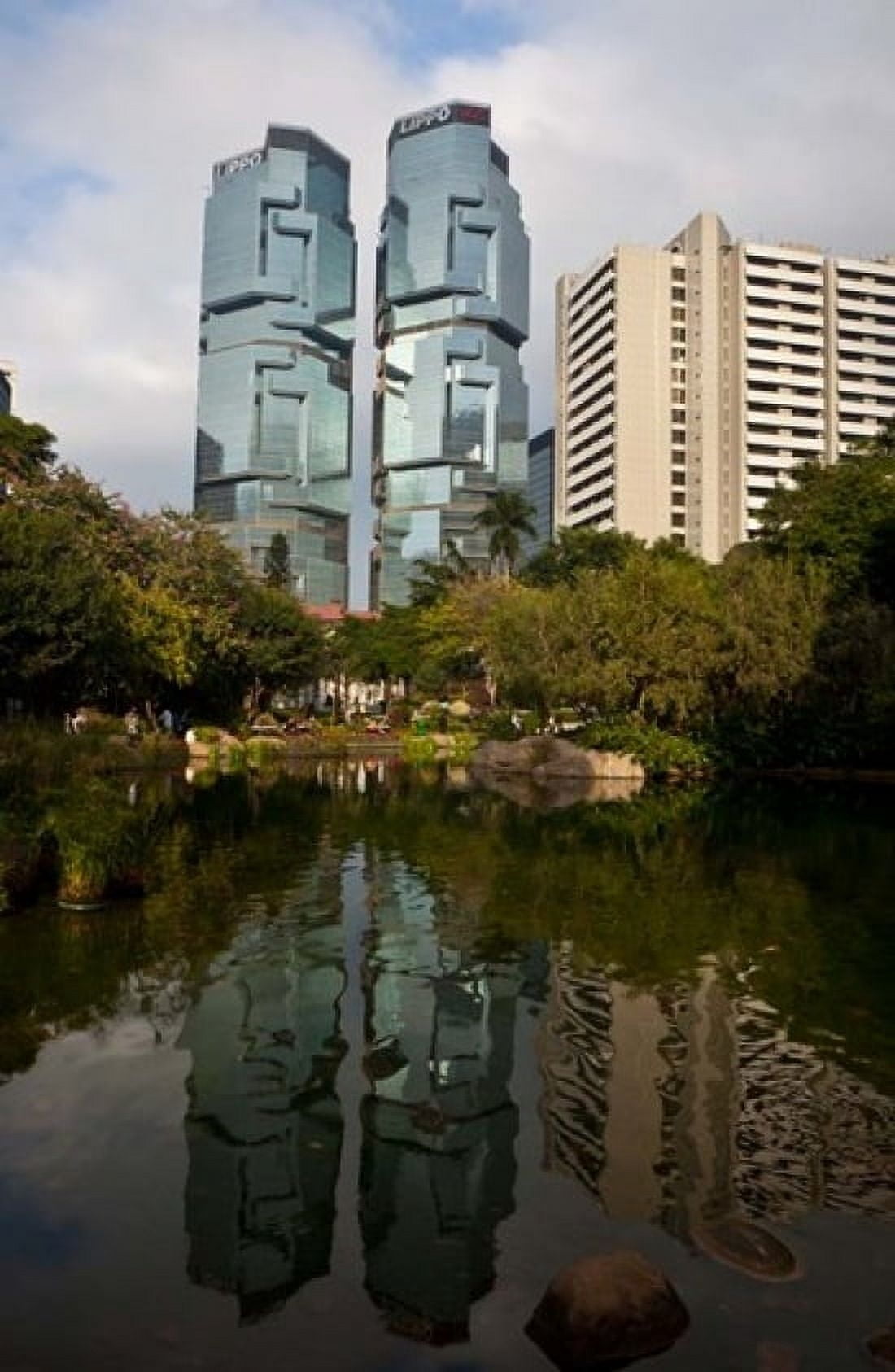 Lippo Office Towers Hong Kong China Canvas Art - Julie Eggers DanitaDelimont (12 x 17)