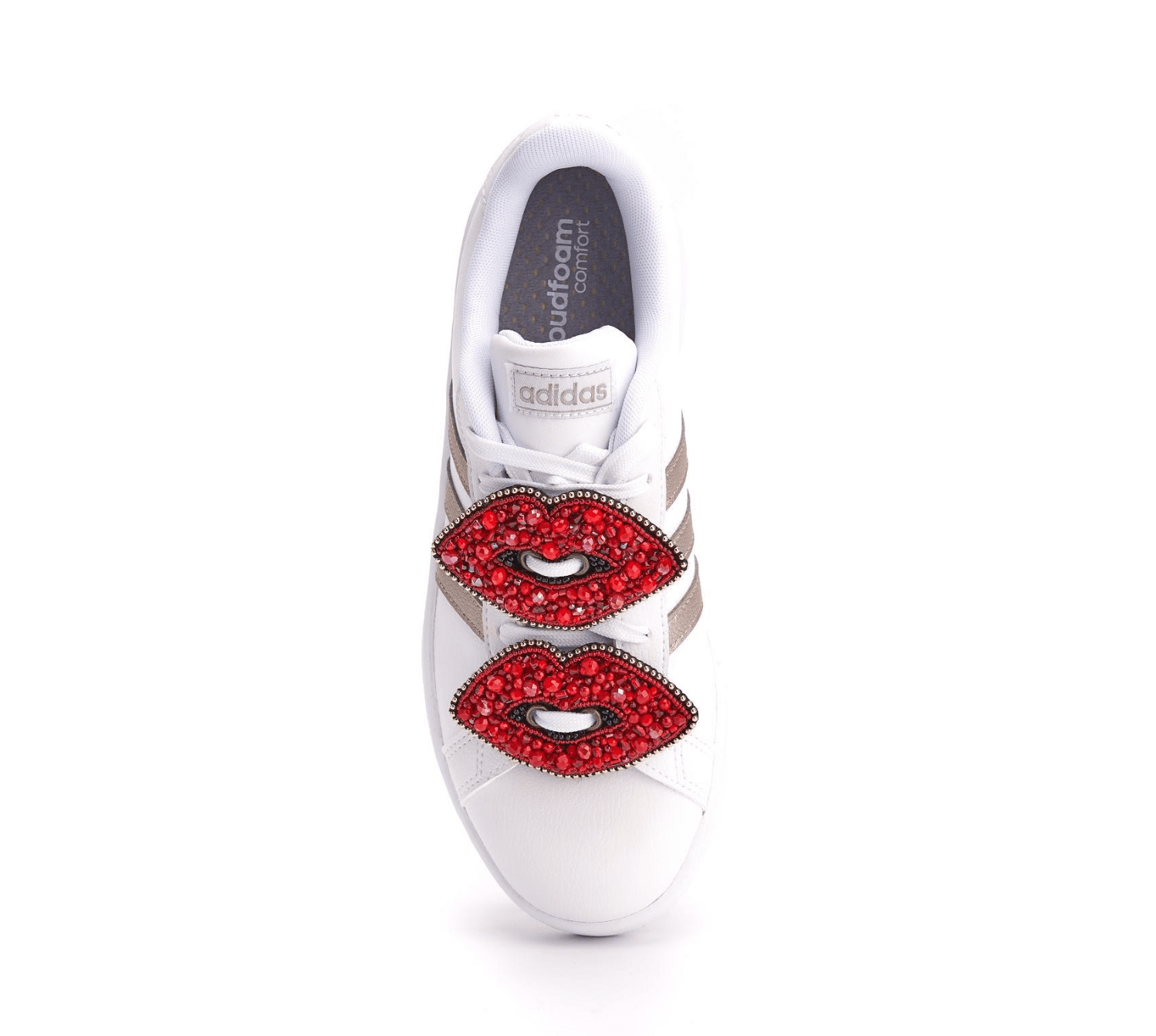 Lips Beaded Shoe Charm