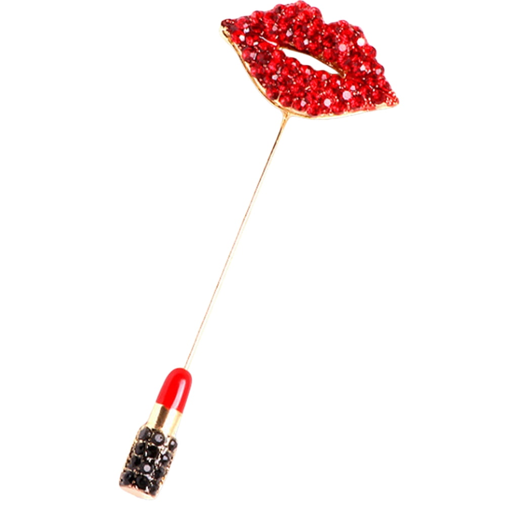 Lips Brooch Women Clothes Decor for Hat Lapel Pin Decorative Pins Hats Metal Women's