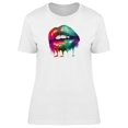 thumbnail image 1 of Lips Dripping Paint Tee Women's -Image by Shutterstock, 1 of 2