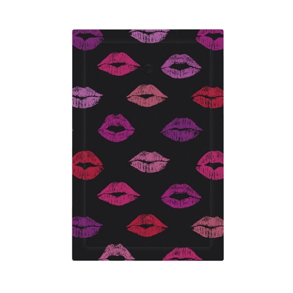 Lips Kiss Light Switch Cover Decorator No Device Blank Wall Plate 1-Gang Receptacle Outlet Decor