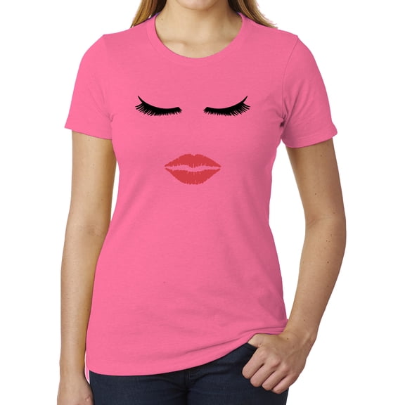 Lips & Lashes -Cool T-shirts for Woman, Feminist Shirts