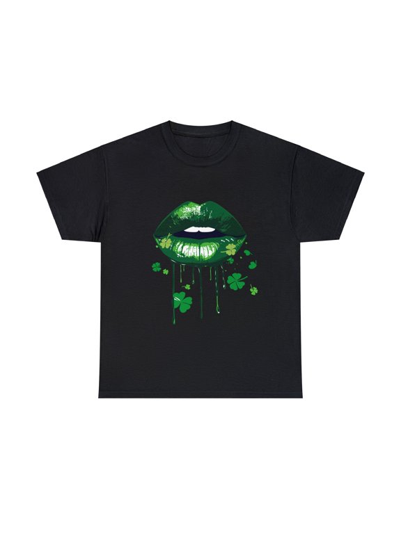 Lips Lucky Patrick's Shirt,St Patricks Day Lucky Irish Shirt ID-0217-P6SO