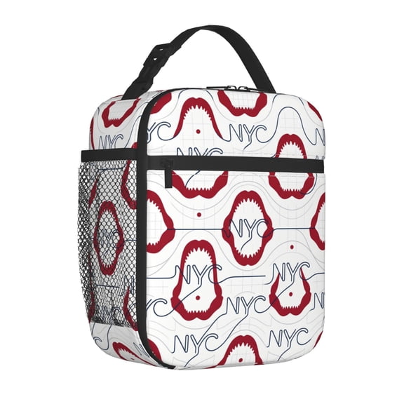 Lips Lunch Box Retro Pop Art Comic, Large Capacity Insulated for Hours, Tote for Hiking Trips