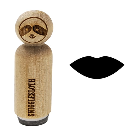 Lips Mouth Solid Rubber Stamp for Scrapbooking Crafting Stamping - Mini 1/2 Inch