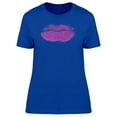 thumbnail image 1 of Lips Of Purple T-Shirt Women -Image by Shutterstock, Female Large, 1 of 2