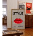 thumbnail image 1 of Lips Poster-70S Wall Print-Preppy Poster-Trendy Wall Print-Retro Print-Lips Art-Maximalist Poster-Trendy Newspaper Wall Art-Trippy Wall Art Wall Art, Modern Wall Decor, 16x24 UNFRAMED, 1 of 2