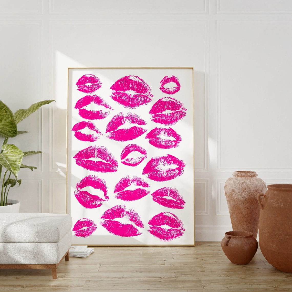Lips Poster, Hot Fashion And Makeup Art For Funky Preppy Dorm Wall ...