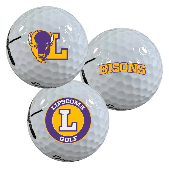 Lipscomb University Bisons Logo Edition Officially Licensed NCAA Taylormade Distance+ Golf Balls 12-Pack (Dozen)