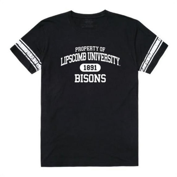 Lipscomb University Property T-Shirt, Black & White - Small