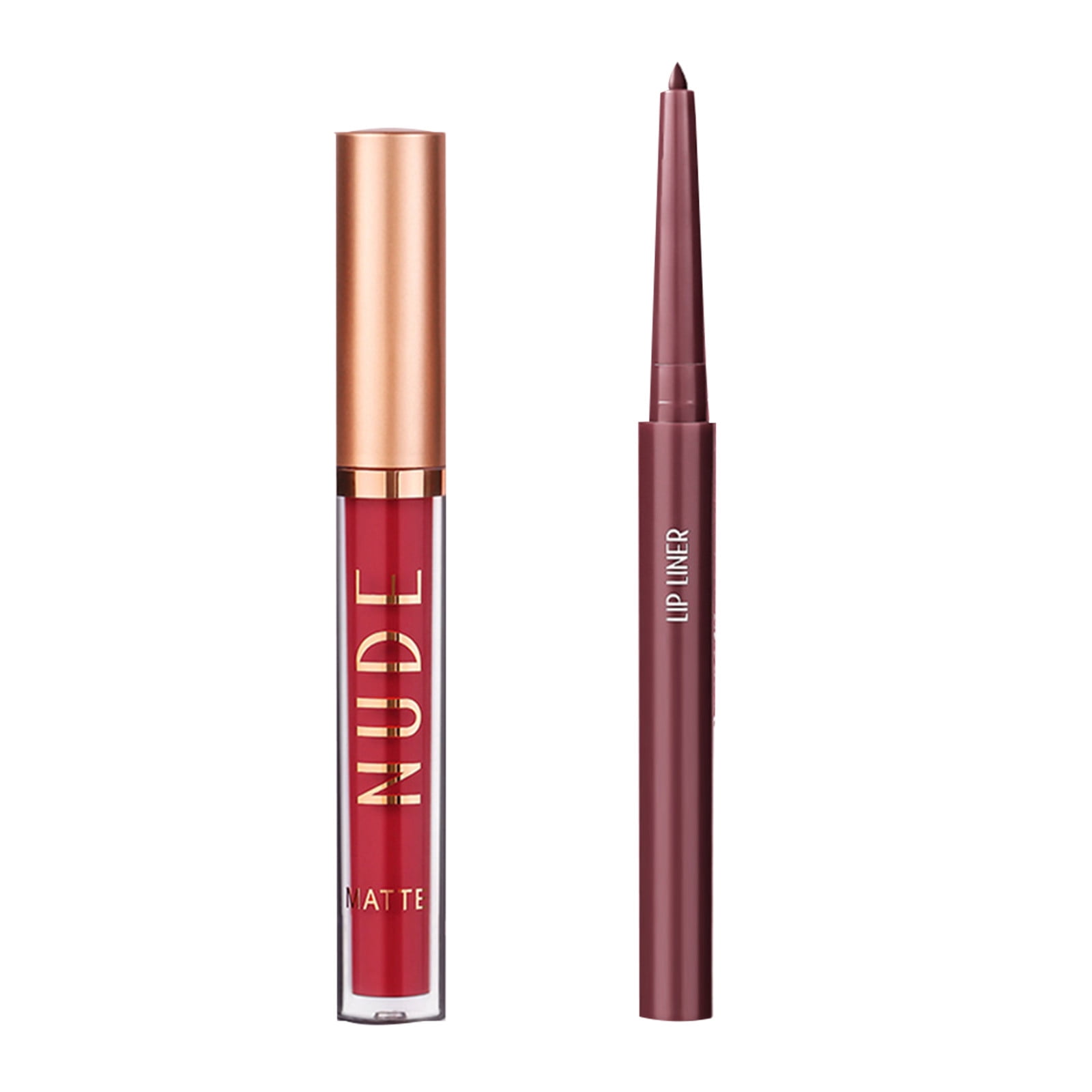 Lipstick And Lip Liner Set For Long Lasting Wear And No Cup Stains