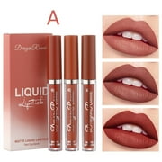Lipstick, Glossy Liquid Lipstick, Long Lasting Moisturizing Velvet Matte Lipstick Set, Non-Stick Cup, High Pigment, Creamy Texture, Comfortable Application, Safe Ingredients, Sensitive Skin Friendly