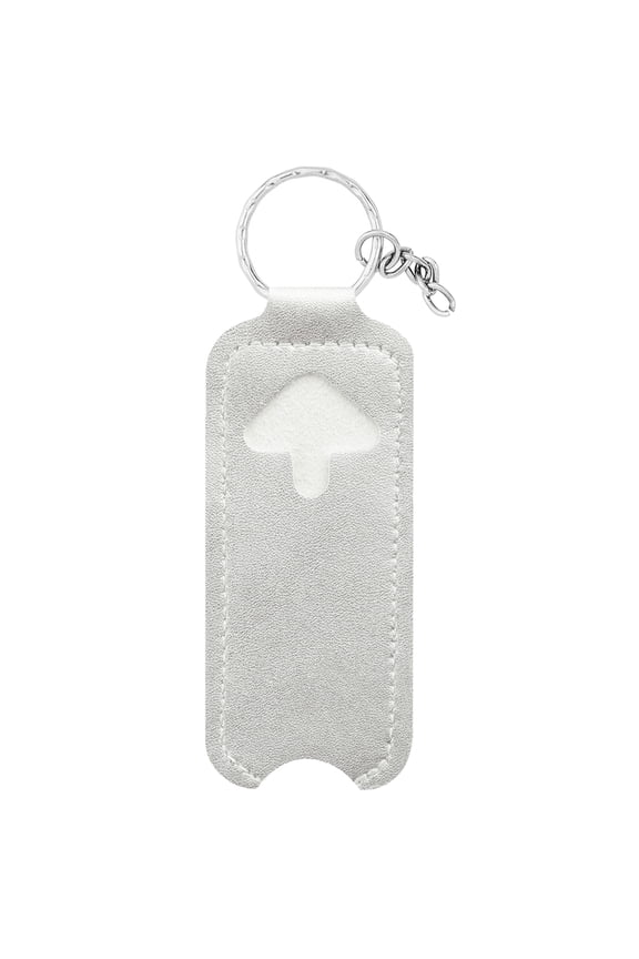 Lipstick Lip Gloss Bag Keychain Holder PU Leather Pouch Keyring Portable Lip Balm Packaging Cover Key Chain