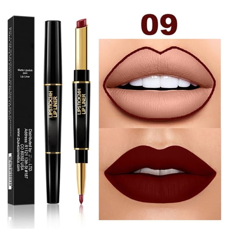 Lipstick Lip Liner, Long Lasting Lip Liner Stain, Lip Liner and Lipstick Combo Set with Precision Tip, Moisturizing Hydrating formula for All Day Wear
