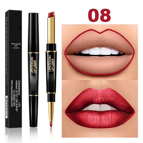 Lipstick Lip Liner, Long Lasting Lip Liner Stain, Lip Liner and Lipstick Combo Set with Precision Tip, Moisturizing Hydrating formula for All Day Wear