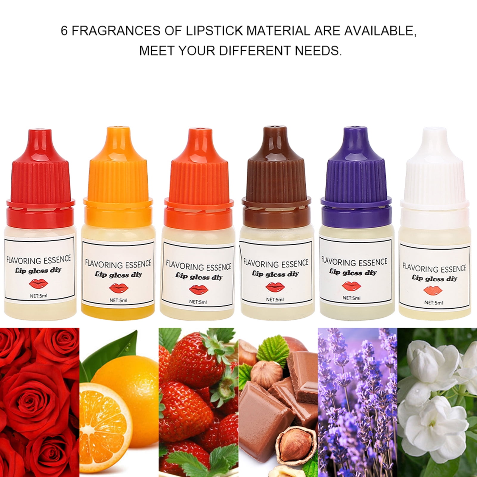 Lipstick Liquid Pigment Set Edible Lipstick DIY Material Fragrant Lip