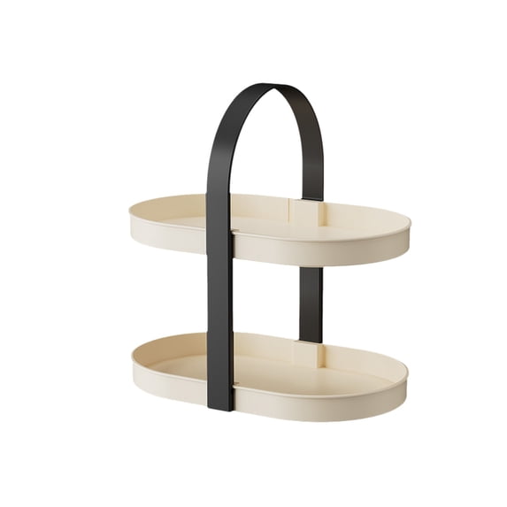 Lipstick Long Lasting Double Desktop Shelf Cosmetic Organiser with Carrying Handle, 33.5x20.5x33.5cm, Into You Lipstick Aromatherapy Organiser