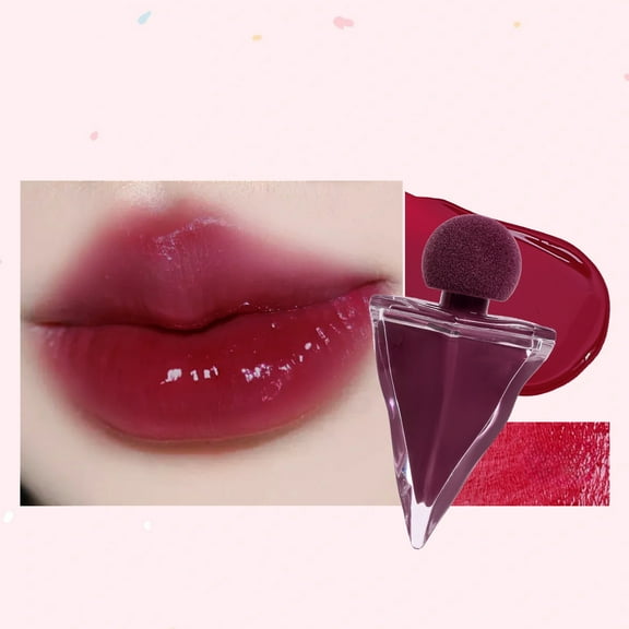 Lipstick Moisturizing Lip Glaze Hydrating Mirror Bottle Lipstick Long-Lasting Natural Ingredients Easy Application Glass Packaging Compact Size