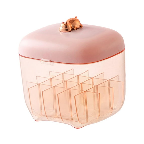 Lipstick Organizer Makeup Organizer Detachable with Mirror 20 Slots Dustproof Display Stand Lipstick Holder for Bathroom Dresser Bedroom , Pink , 13.524cm