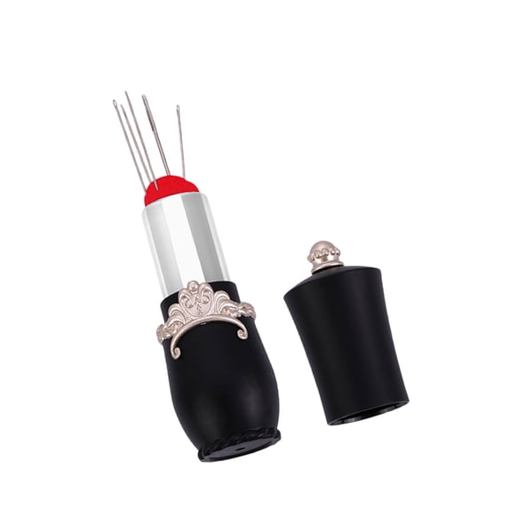 Lipstick Shape Pin Cushion Sewing Needle Storage Case Sewing Pin Holder for Quilting Pin Needle Sewing Accessories