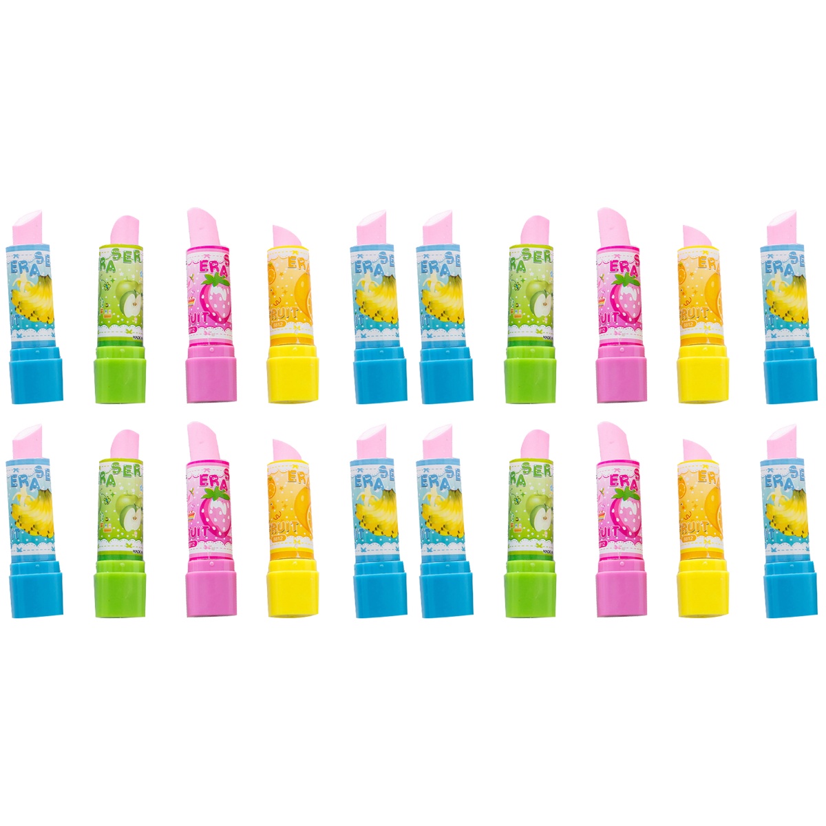 Lipstick Shaped Eraser Mini Lipsticks Animal Lovely Rubber Student
