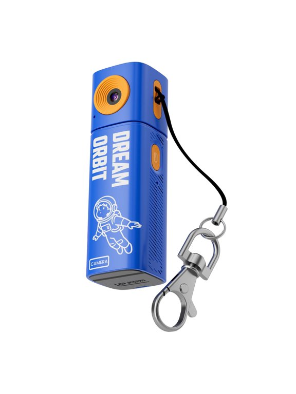 Lipstick Style Miniature Keychain Digital Camera, 1080P/2K Video Camcorder with 0.96 Inches LCD Screen & Built-in Mic, Portable Pocket Tiny Vlog Key Ring Camera for Daily Commutes and Travel