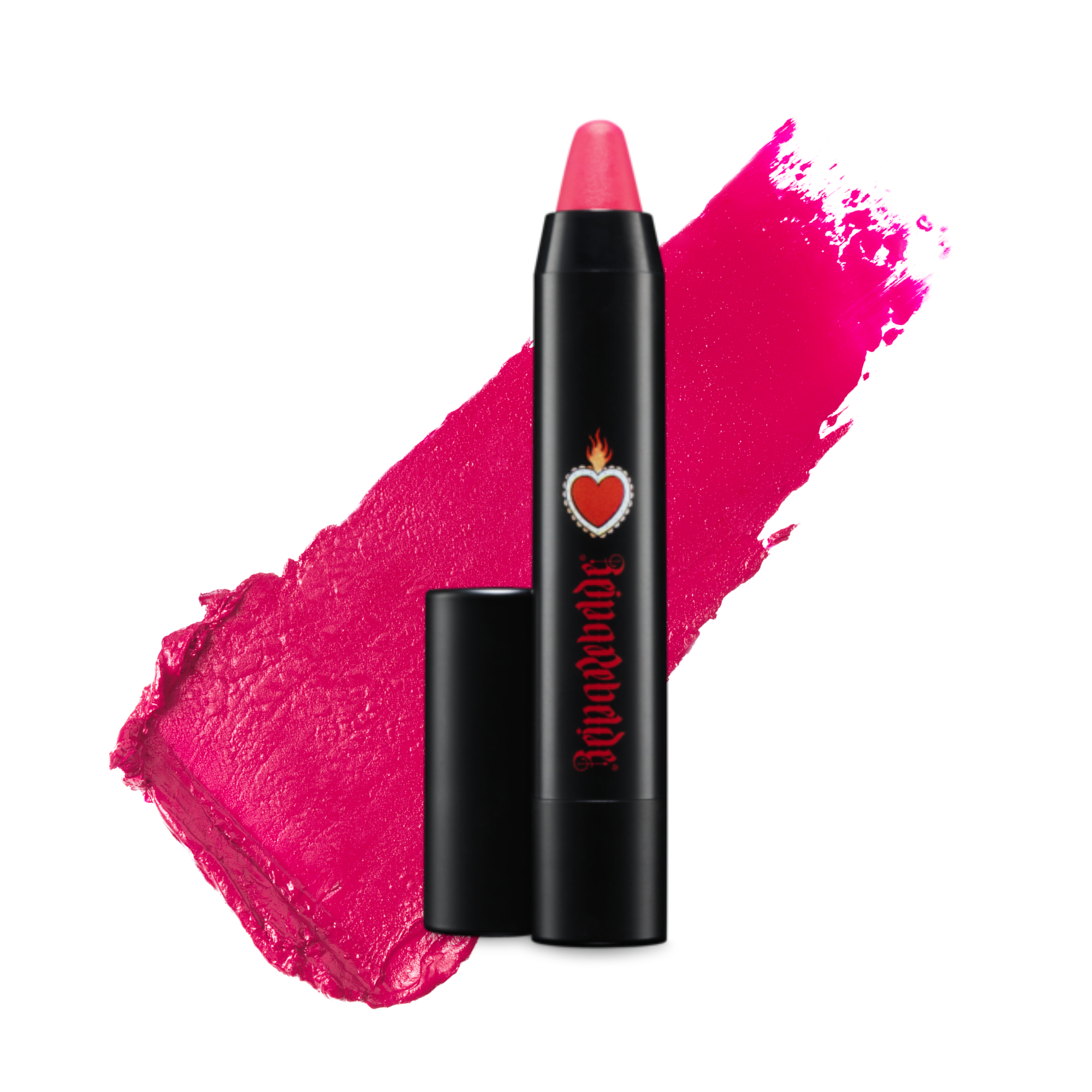 Lipstick by Reina Rebelde | Bold Lip Color Stick in Rosa Salvaje (Hot Pink)