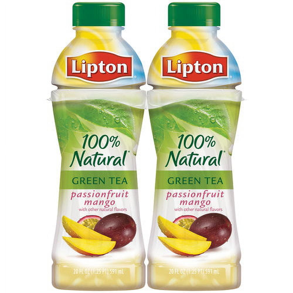 Lipton 100 Natural Green Tea with Passionfruit Mango, 20 Fl. Oz., 4