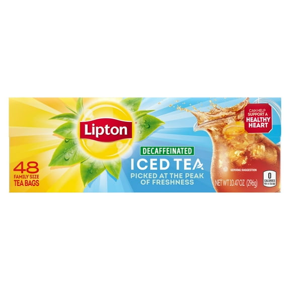Lipton Black tea Family Iced Tea Bags, 48 ct