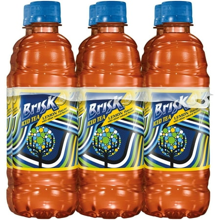 Lipton Brisk Iced Tea, Lemon, 16.9 Fl Oz, 6 Count