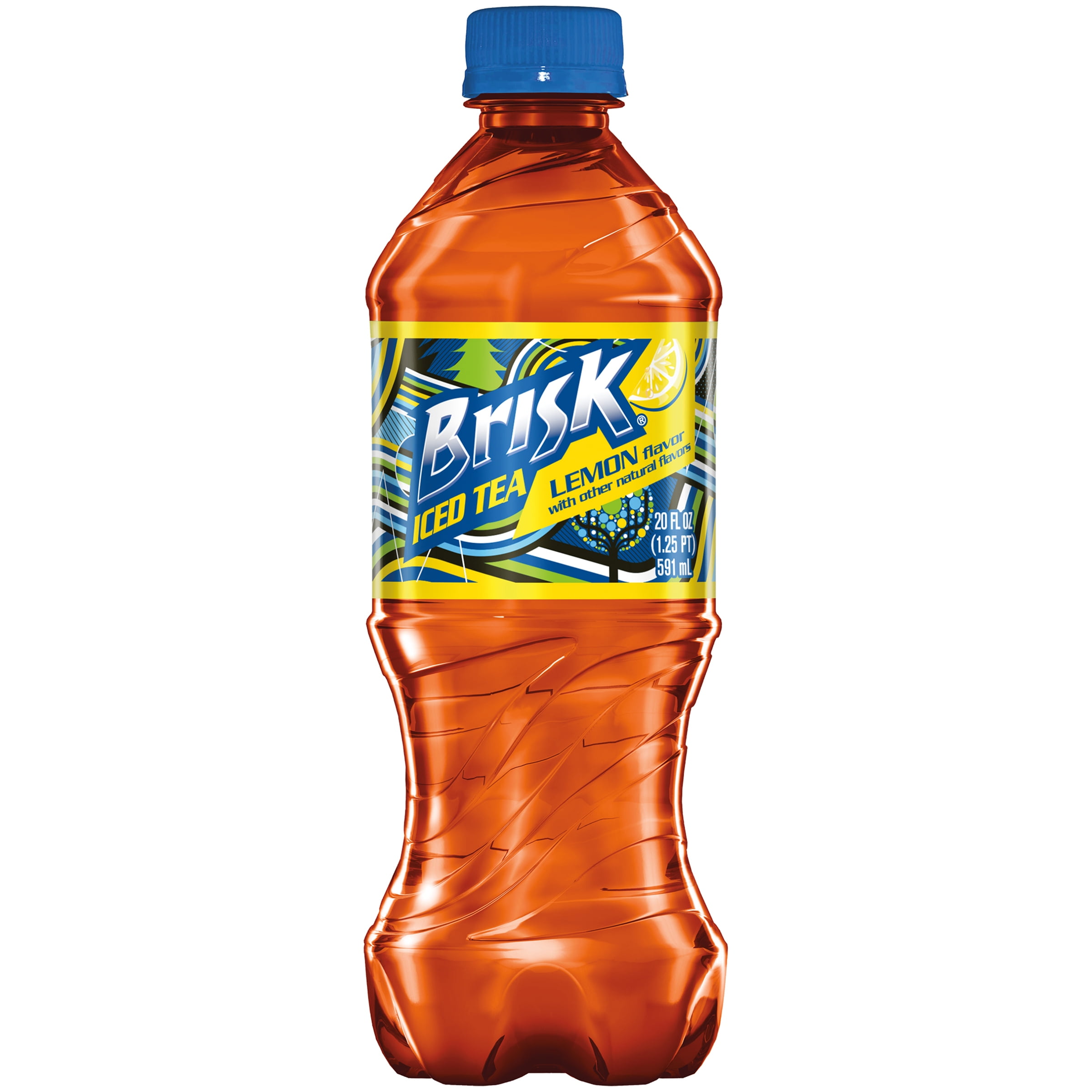 Lipton Brisk Lemon Iced Tea, Bottled Tea Drink, 20 fl oz, Bottle ...