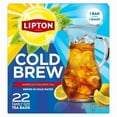 thumbnail image 1 of Lipton Cold Brew Black Tea Bags, Family Size, 22 Count - 4pack, 1 of 2