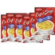 Lipton Cup-a-Soup Instant Soup For a Warm Cup of Soup Chicken Noodle Soup Made With Real Chicken Broth Flavor 1.8 oz 4 ct, Pack of 6