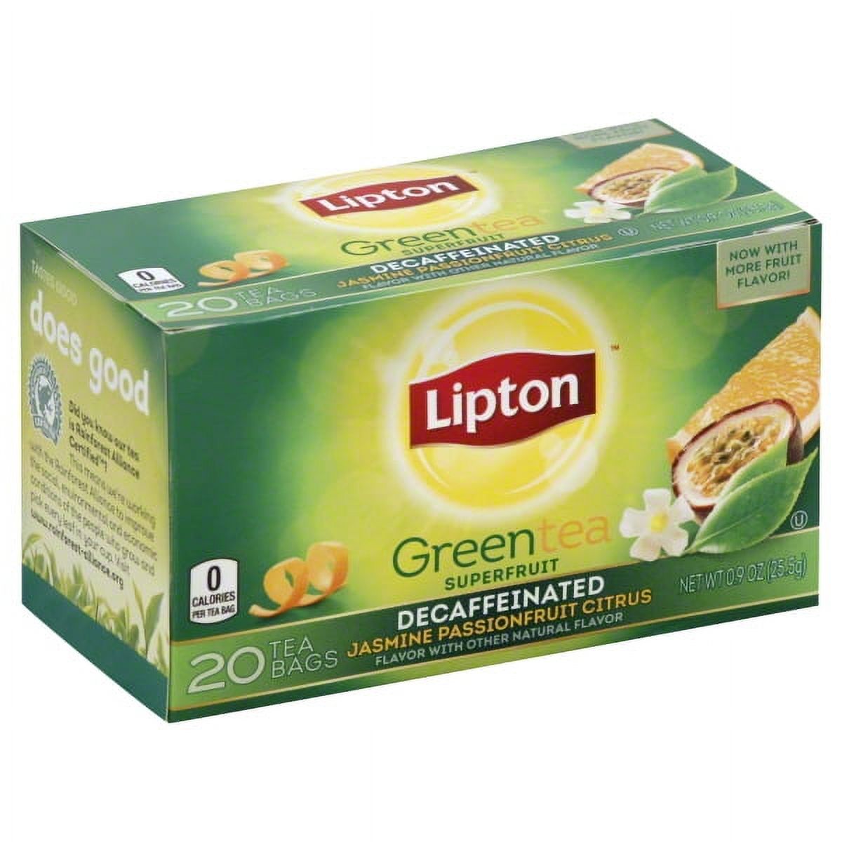 Lipton Decaf Jasmine Passionfruit with Citrus Green Tea Bags, 20 ct - image 1 of 2