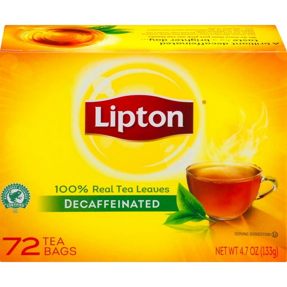 Lipton Decaffinated Tea Bags 72/Box