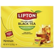 Lipton Decaffinated Black Tea, Tea Bags, 72 Ct