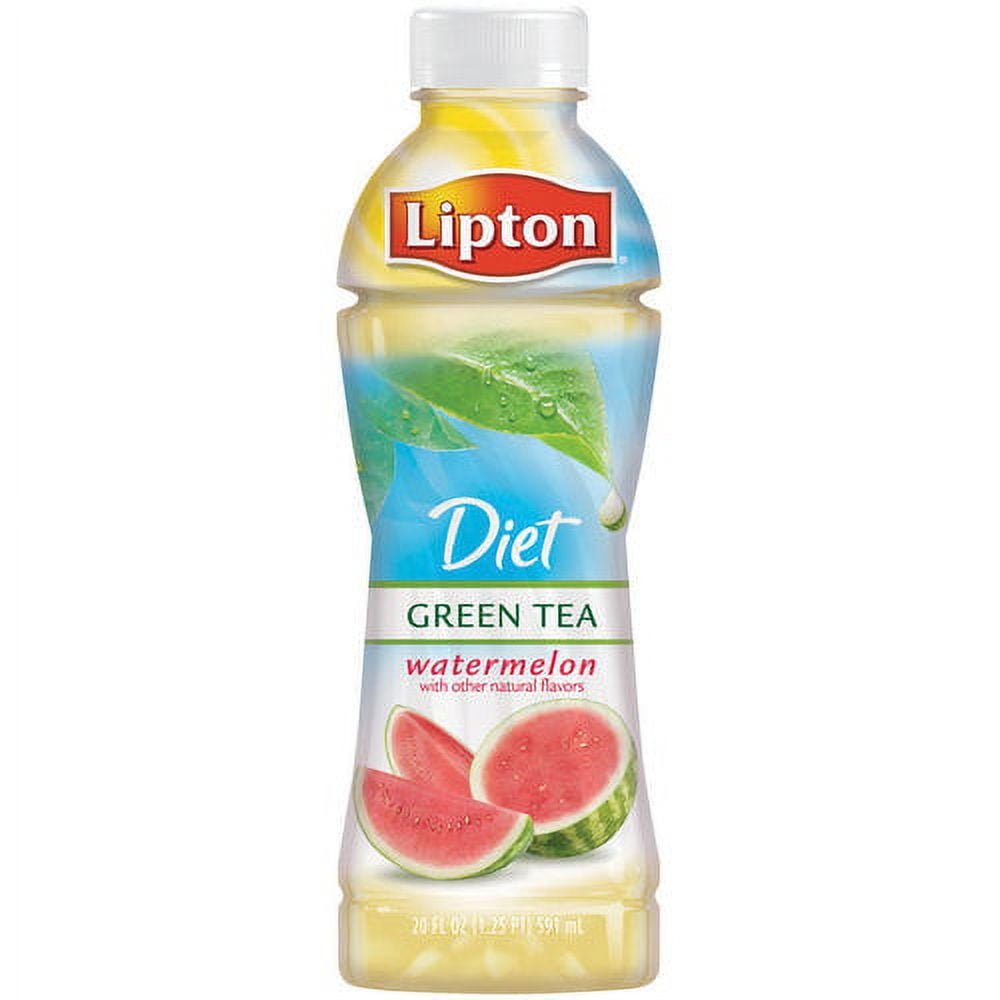 12 Bottles) Lipton Green Tea Watermelon, 16.9 fl oz