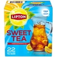 thumbnail image 1 of Lipton Family Sized Iced Southern Sweet Black Tea, Caffeinated, Tea Bags 22 Count, 1 of 10