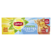 Lipton Family Sized Iced Unsweetened Black Tea, Decaffeinated, Tea Bags 24 Count Box