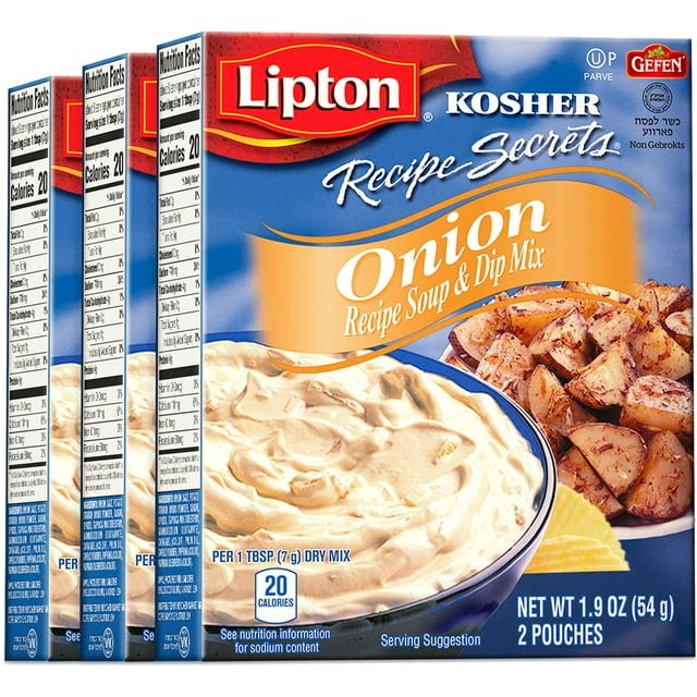 Lipton Gluten Free Onion Soup & Dip Mix, 1.9oz (3 Pack) Great for