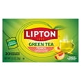 thumbnail image 1 of Lipton Peach Green Tea Bags, 20 Count, 1 of 11