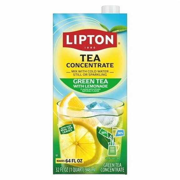 Lipton Green Tea With Lemonade Liquid Concentrate, 32 fl oz Carton - 3pack