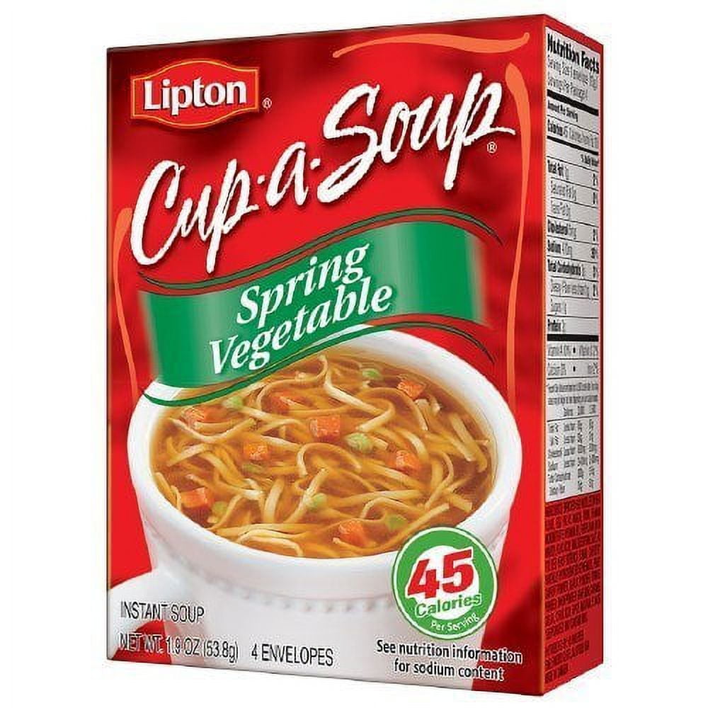 Lipton Healthy and Tasty Cup a spring Vegetable Soup 1.9oz 53.8g Pack of 3