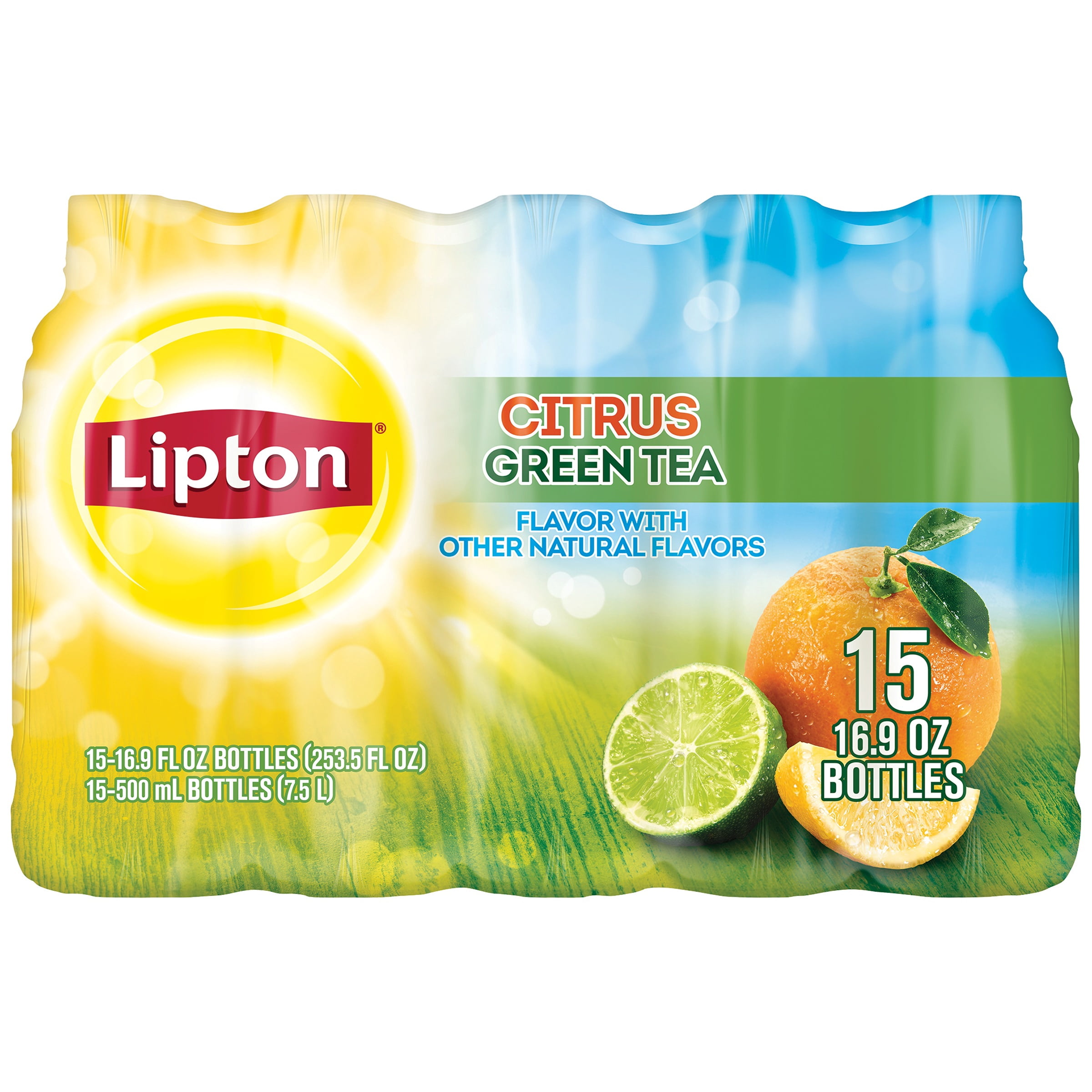 Lipton® Iced Green Tea with Citrus 15 Pack 16.9 fl. oz. Plastic Bottles