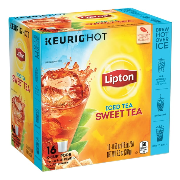 Lipton Iced Tea KCup® Pods Southern Sweet Black Tea, Caffeinated, Tea