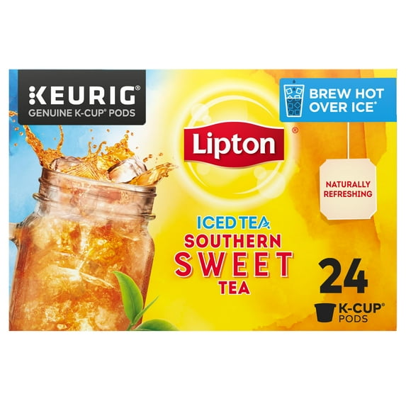 Lipton Iced Tea K-Cups, Southern Sweet AIS1 Black Tea, 24 Total K-Cup Pods